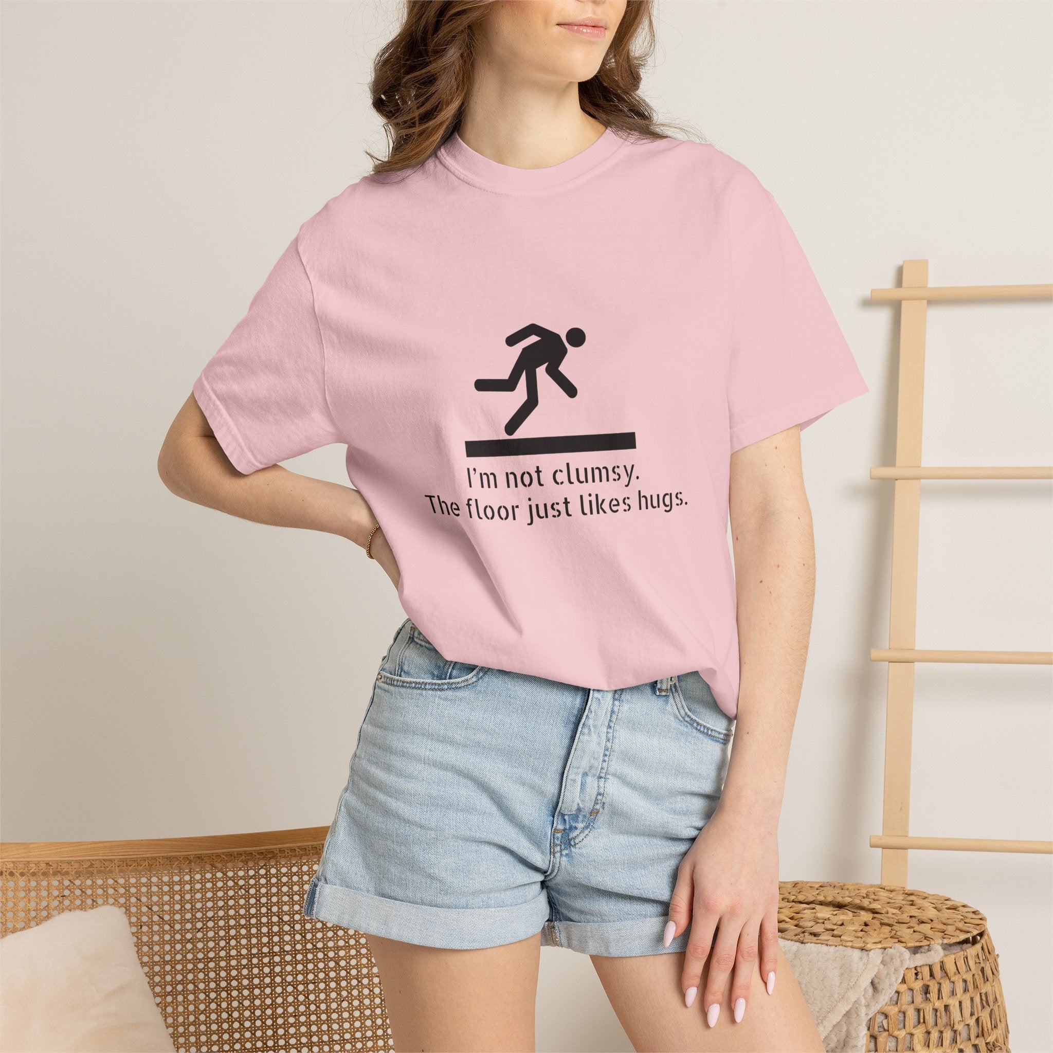 Funny "I'm Not Clumsy, The Floor Just Likes Hugs" T-Shirt