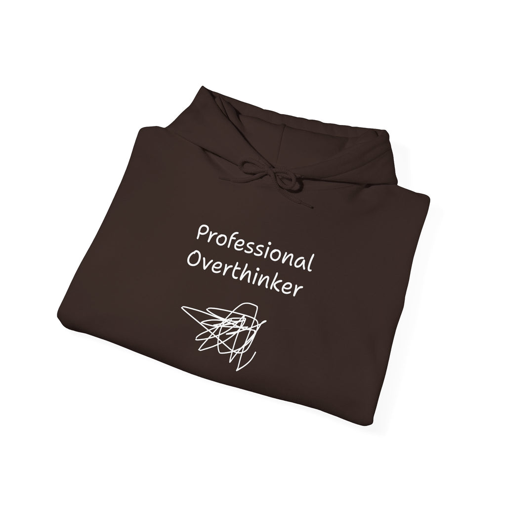 Professional Overthinker Hoodie — Funny Mental Health Humor Pullover