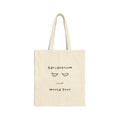 Tote Bag — "Sarcastrium World Tour" Minimalist Funny Cotton Canvas Tote
