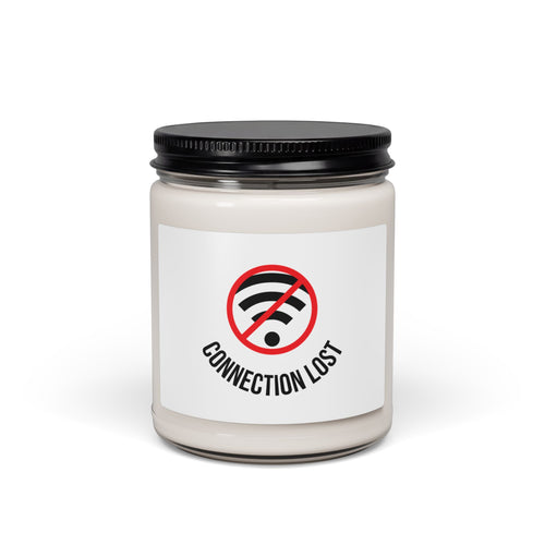9oz Soy Candle — “Connection Lost” Wi‑Fi Off Relaxation Scented Candle
