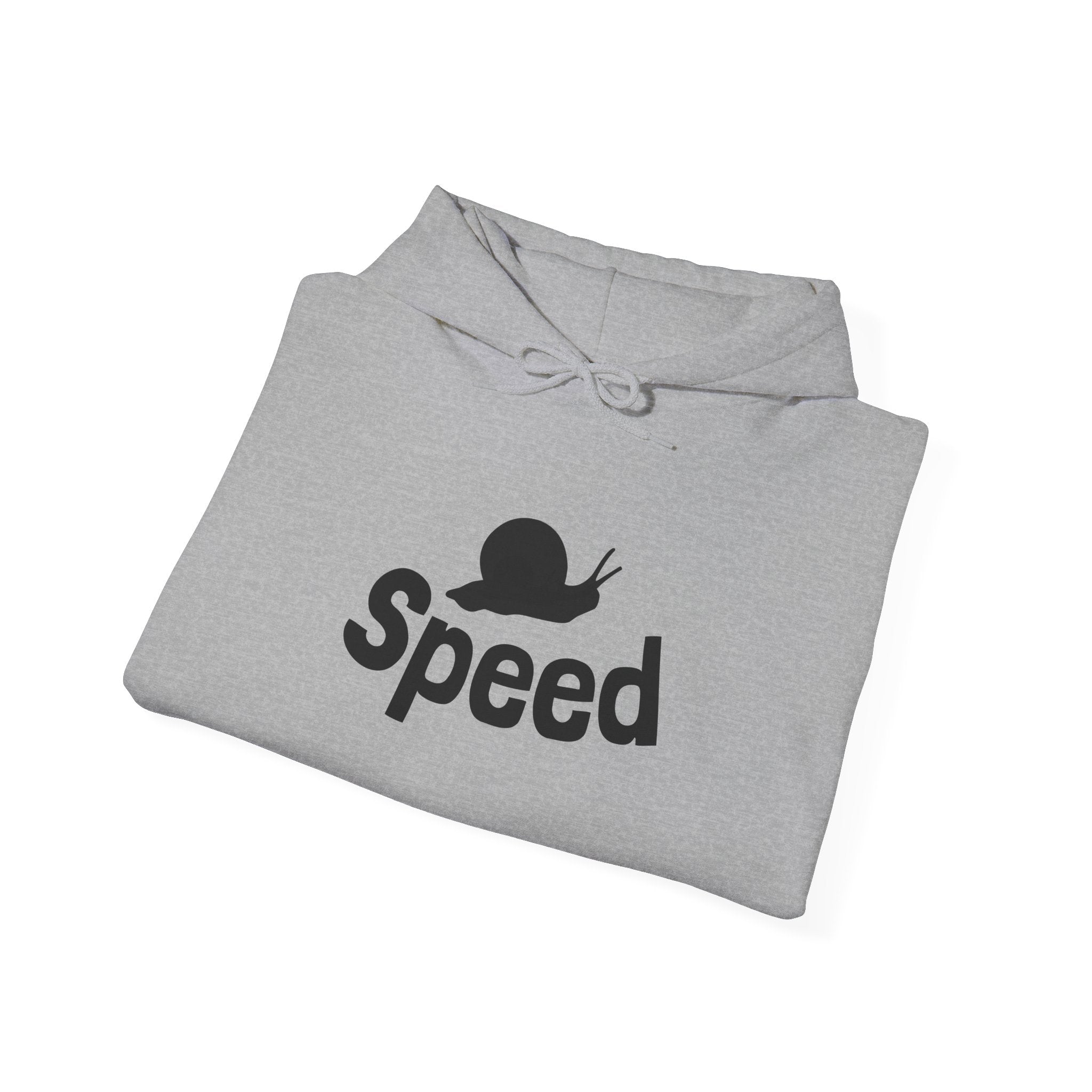 Speed Snail Hoodie — Funny Slowpoke Contrast Graphic Sweatshirt