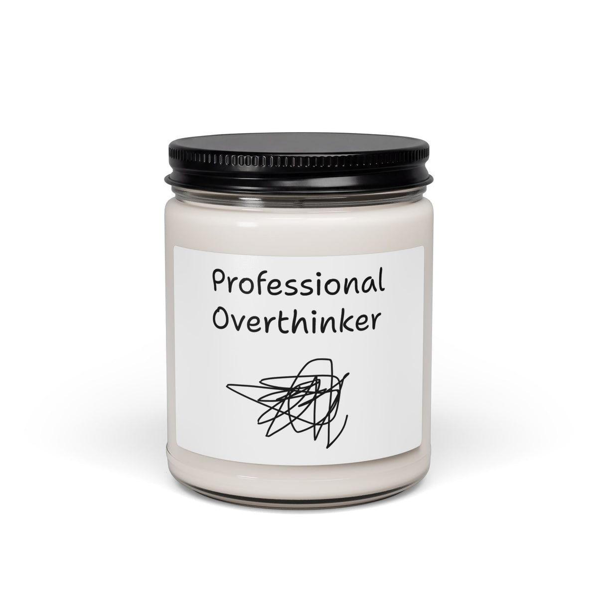 Professional Overthinker Scented Soy Candle – 9oz Relaxing Gift for Worriers