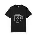 Coffee Bolt T-Shirt — Minimal Hand-Drawn Mug Graphic