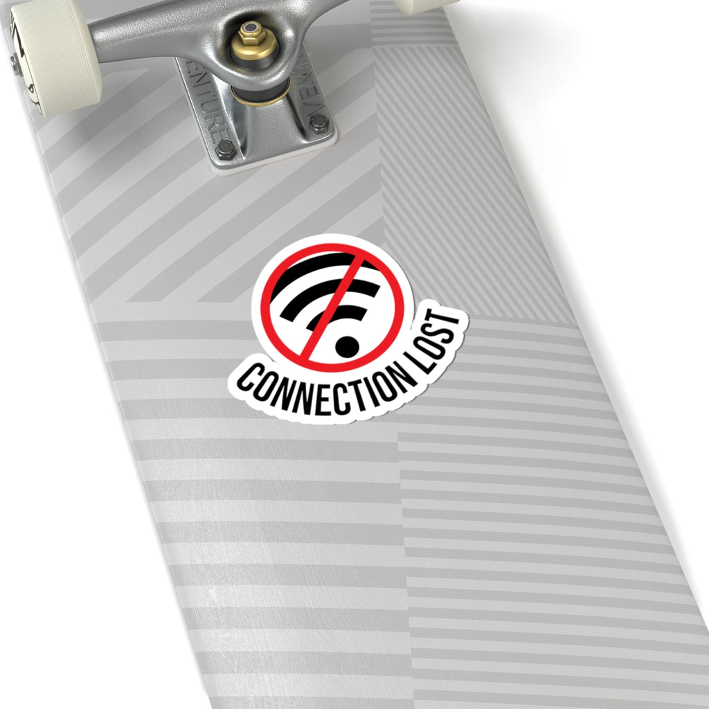 Connection Lost Sticker — No WiFi Laptop Decal