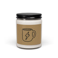 9oz Scented Soy Candle — Coffee Mug with Lightning Bolt Design