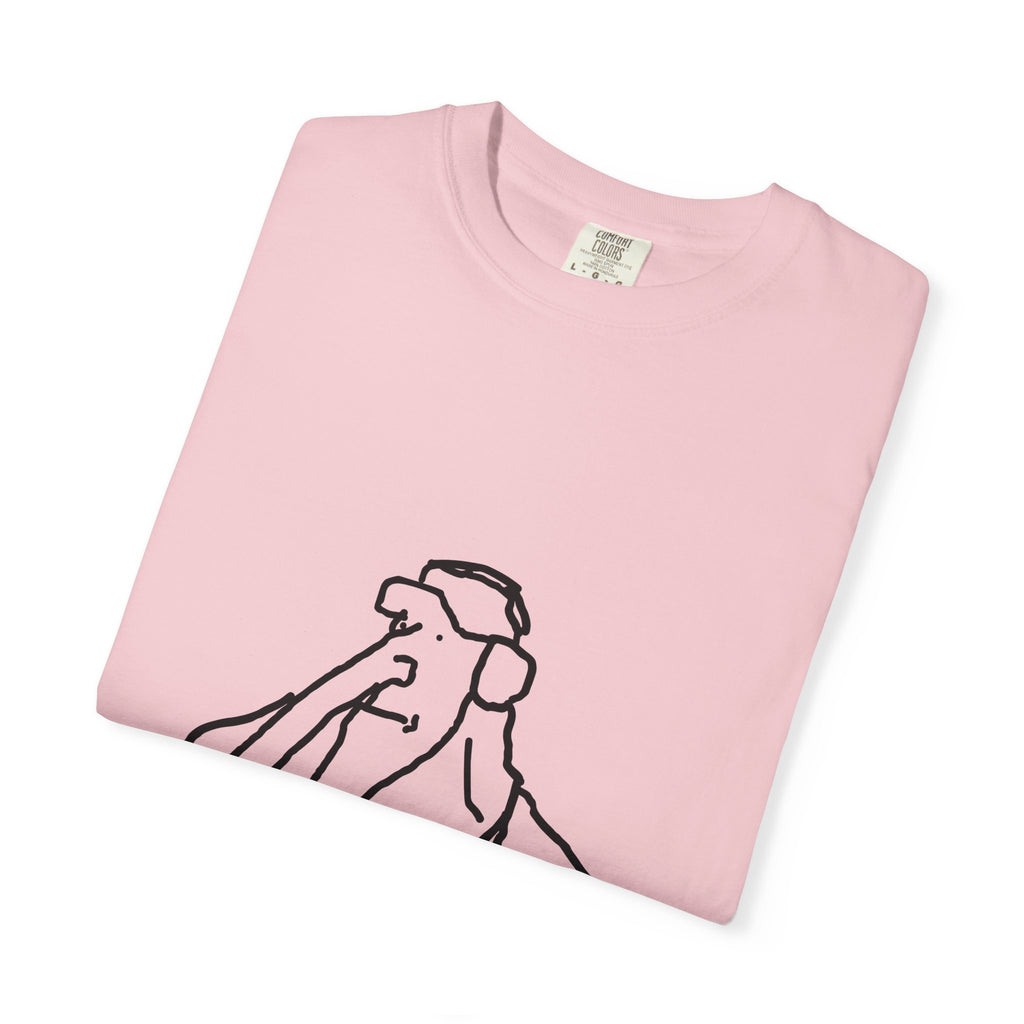 Elephant Line Art T-Shirt — Minimalist Elephant Sketch Tee