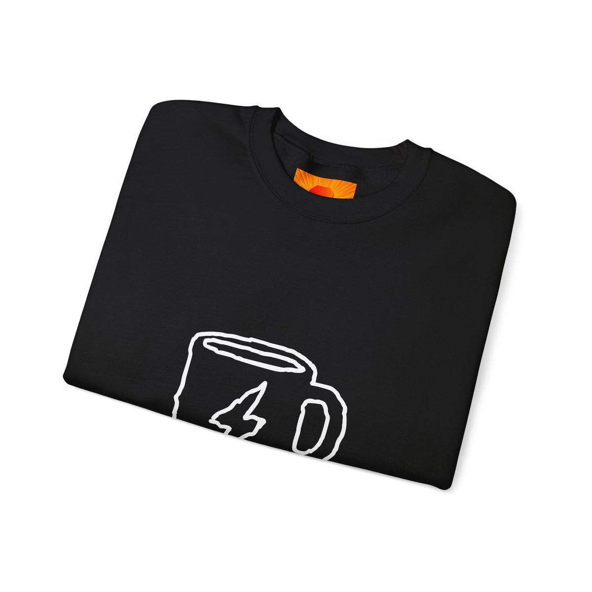 Coffee Bolt Crewneck Sweatshirt — Minimalist Lightning Mug Graphic