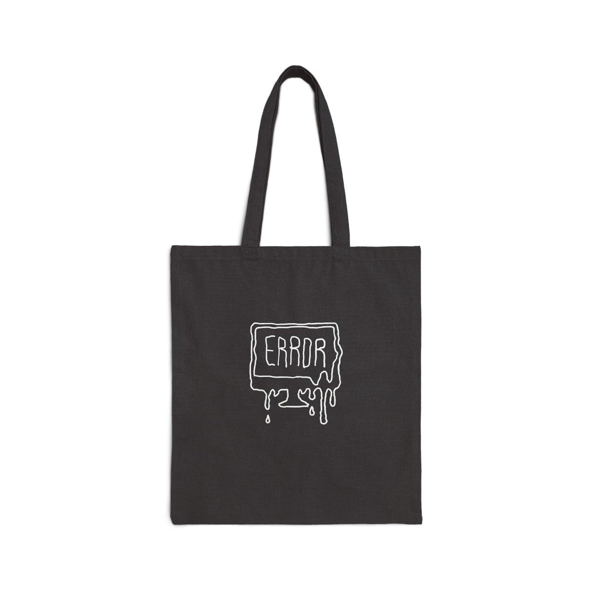 Canvas Tote Bag — "ERROR" Dripping Graphic Eco Shopper