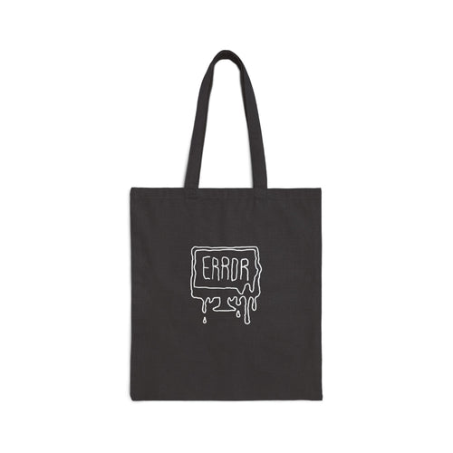 Canvas Tote Bag — "ERROR" Dripping Graphic Eco Shopper