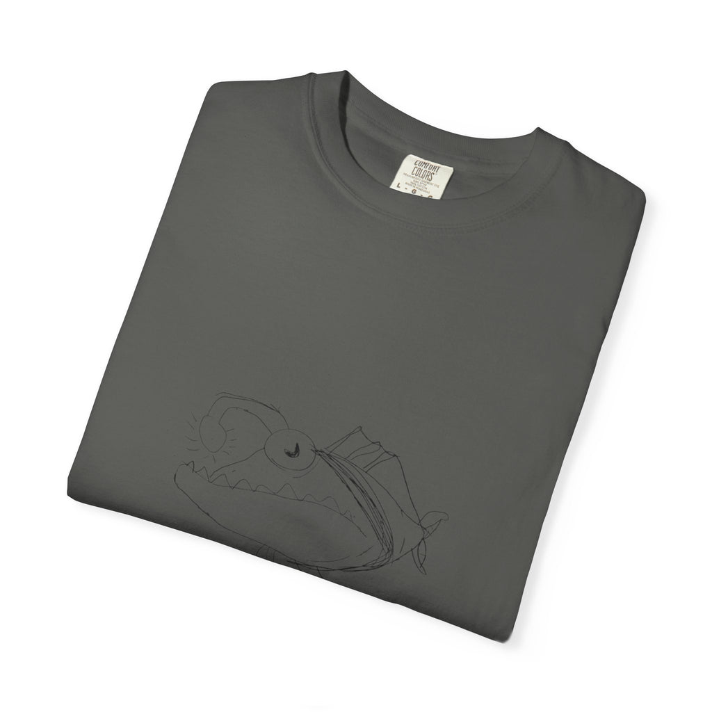 Graphic T-Shirt — Minimal Line Fish Illustration Tee