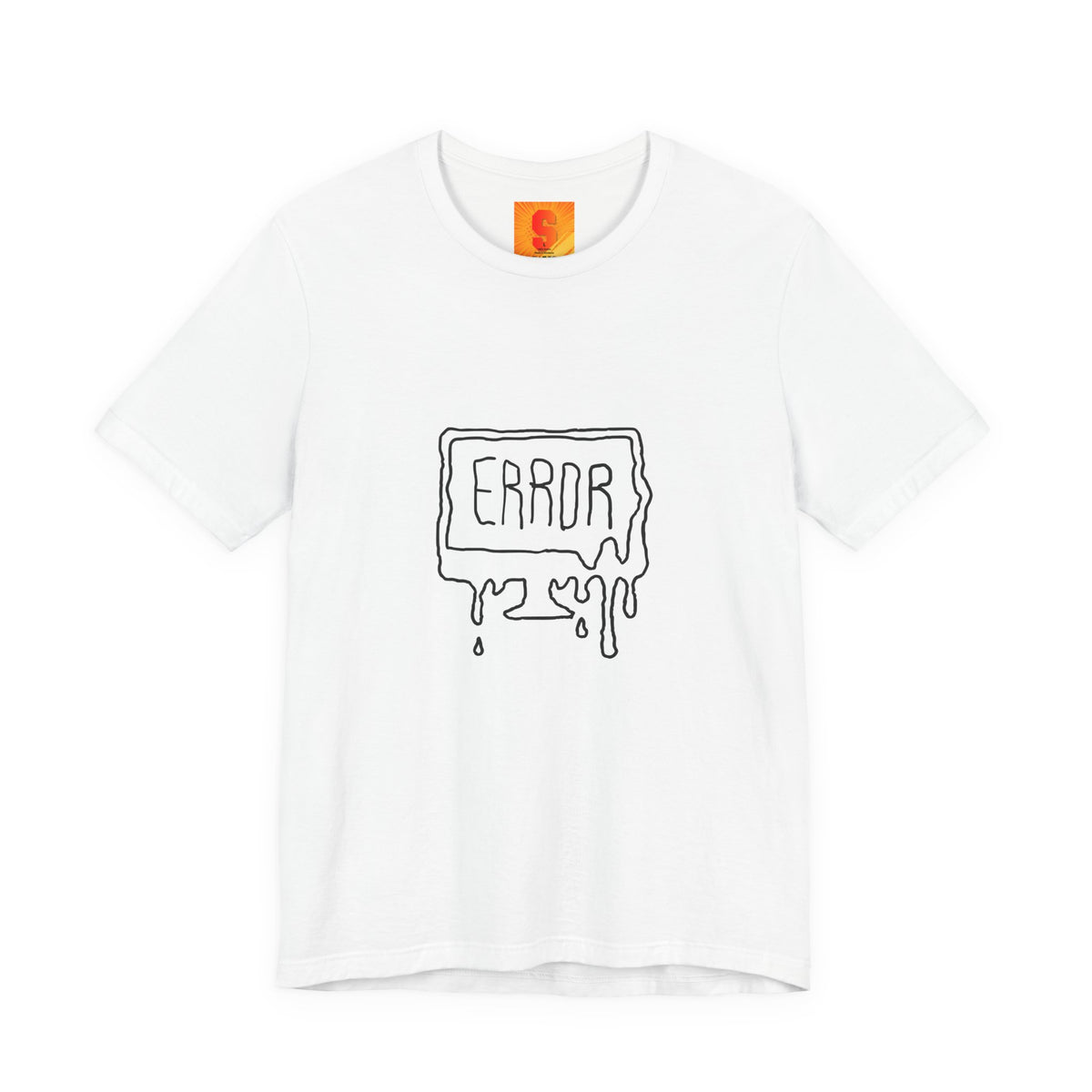 Error Drip Graphic Tee — Retro Melting "ERROR" Design