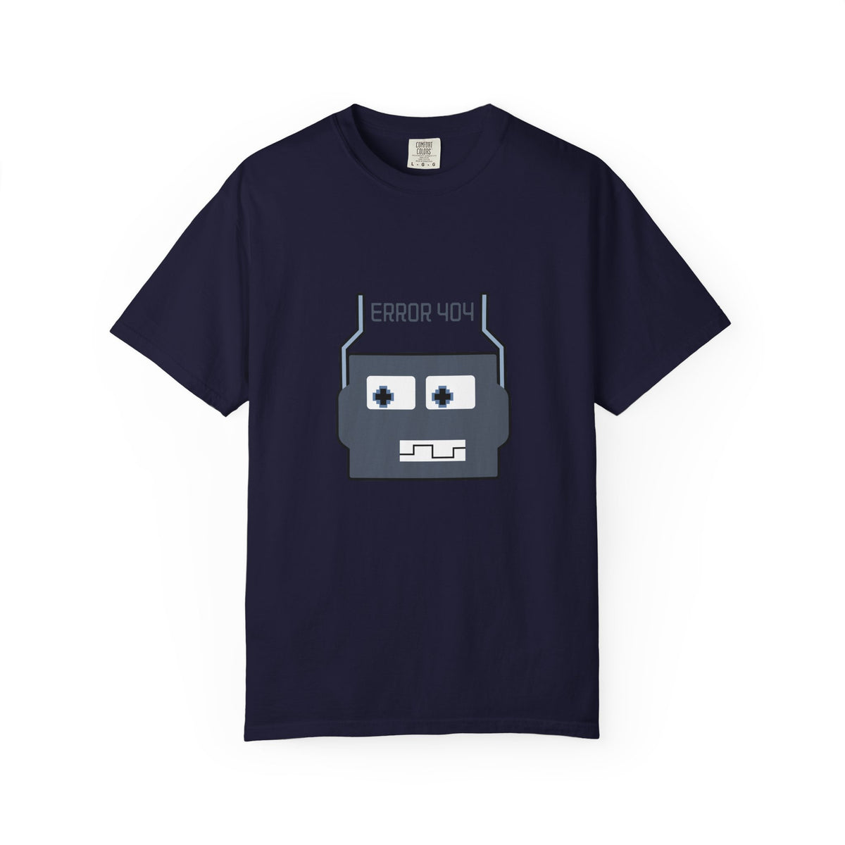 Error 404 Robot T-Shirt — Retro Tech Graphic Tee