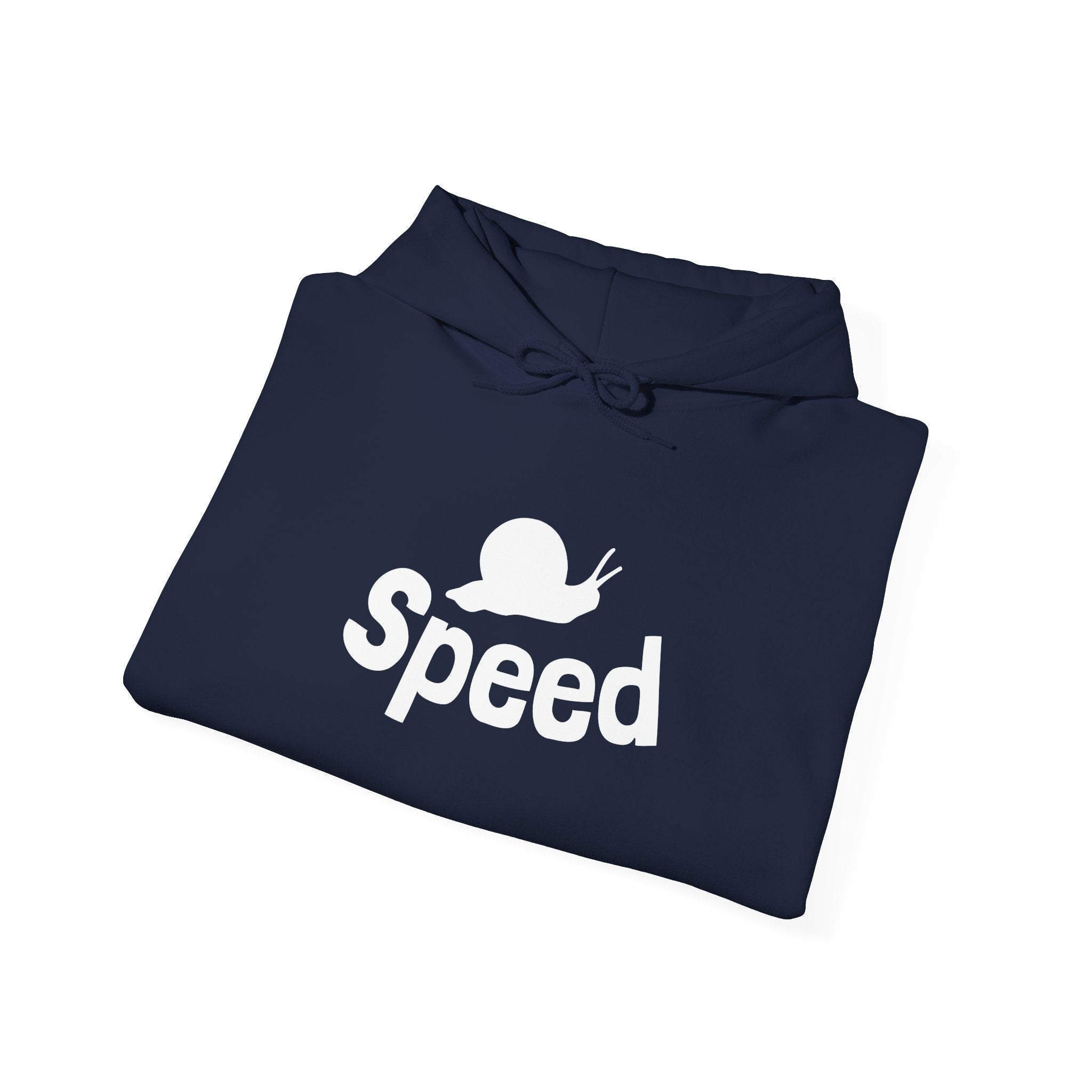 Speed Snail Hoodie — Funny Slowpoke Contrast Graphic Sweatshirt
