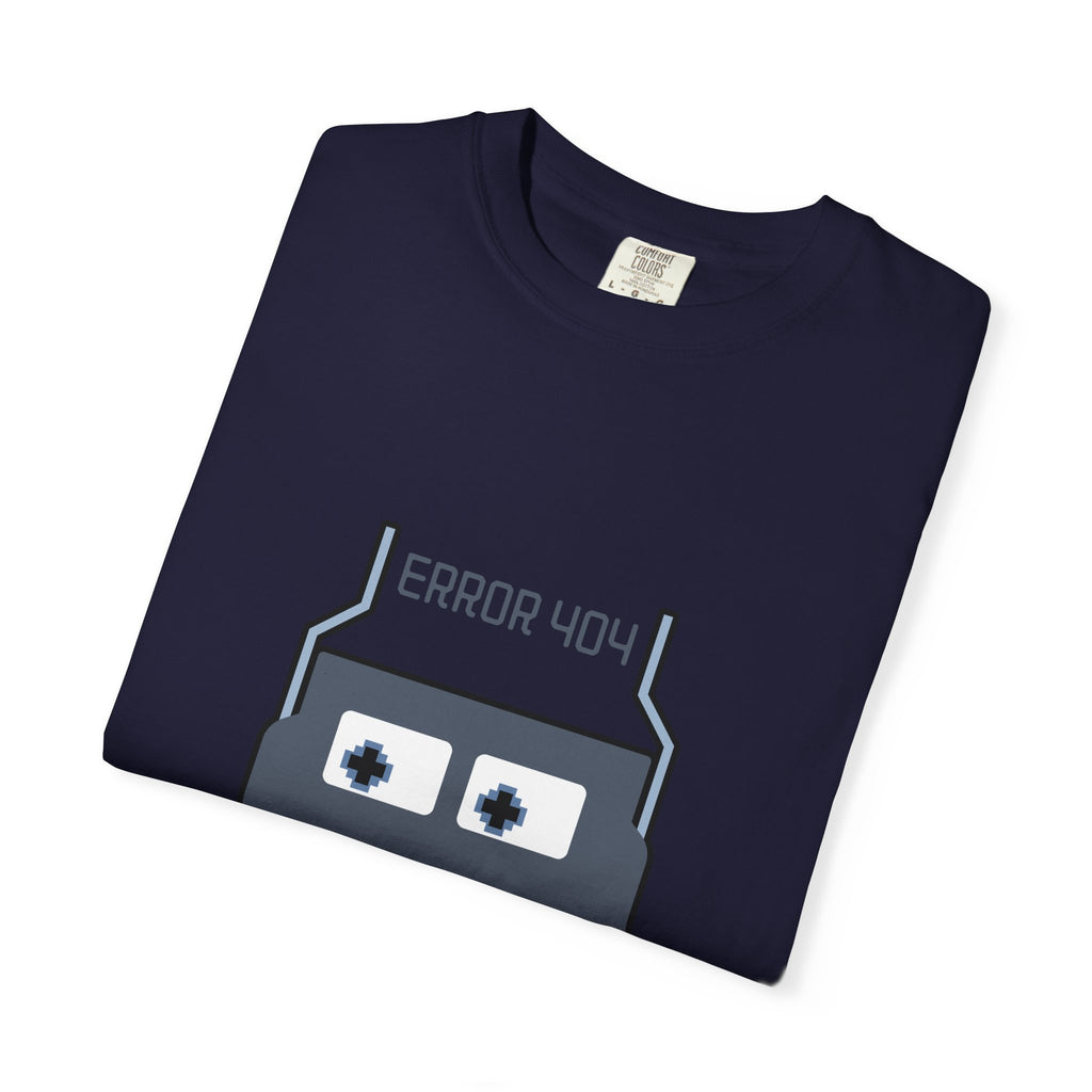 Error 404 Robot T-Shirt — Retro Tech Graphic Tee