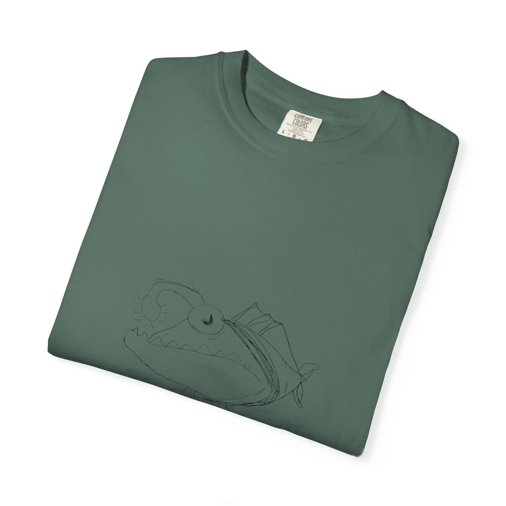 Graphic T-Shirt — Minimal Line Fish Illustration Tee