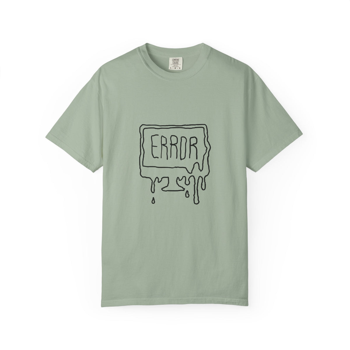 Error Drip T-Shirt — Minimal Meltdown Graphic Tee