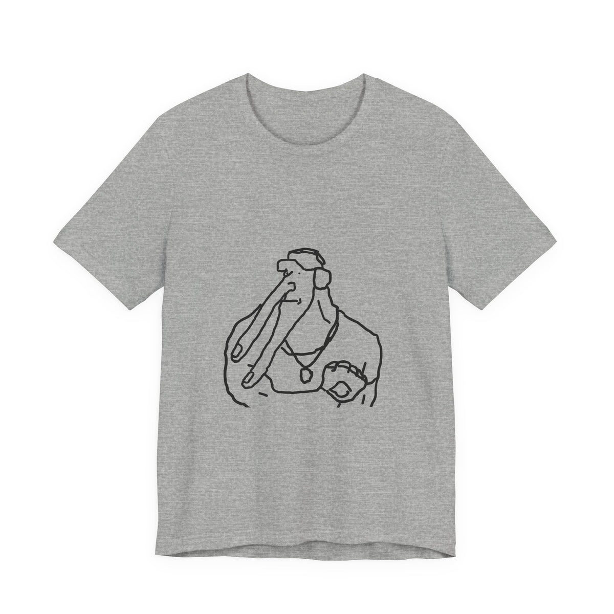 Line Art Pelican Tee — Minimalist Bird Illustration T-Shirt