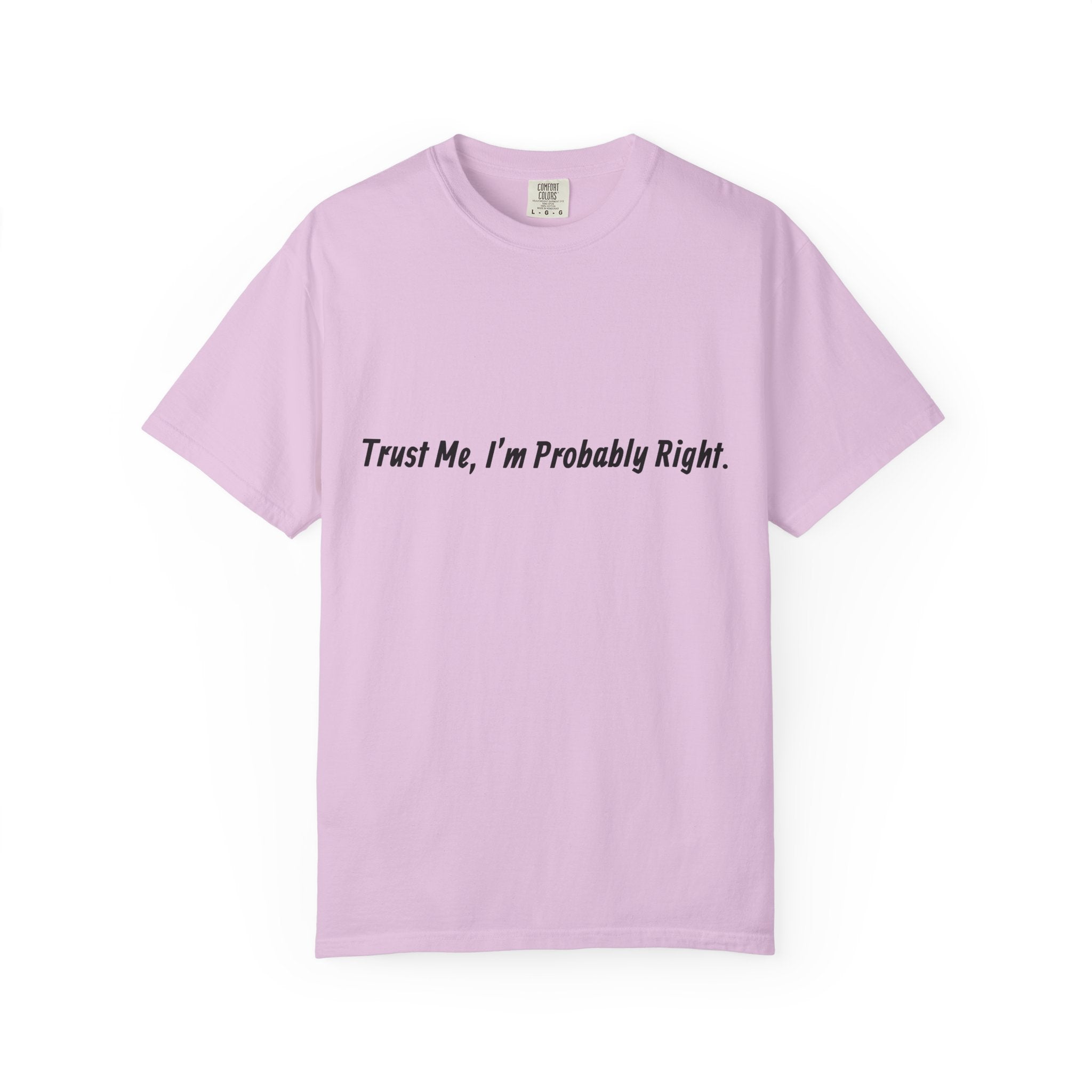 Trust Me I'm Probably Right T-Shirt — Funny Sarcastic Graphic Tee