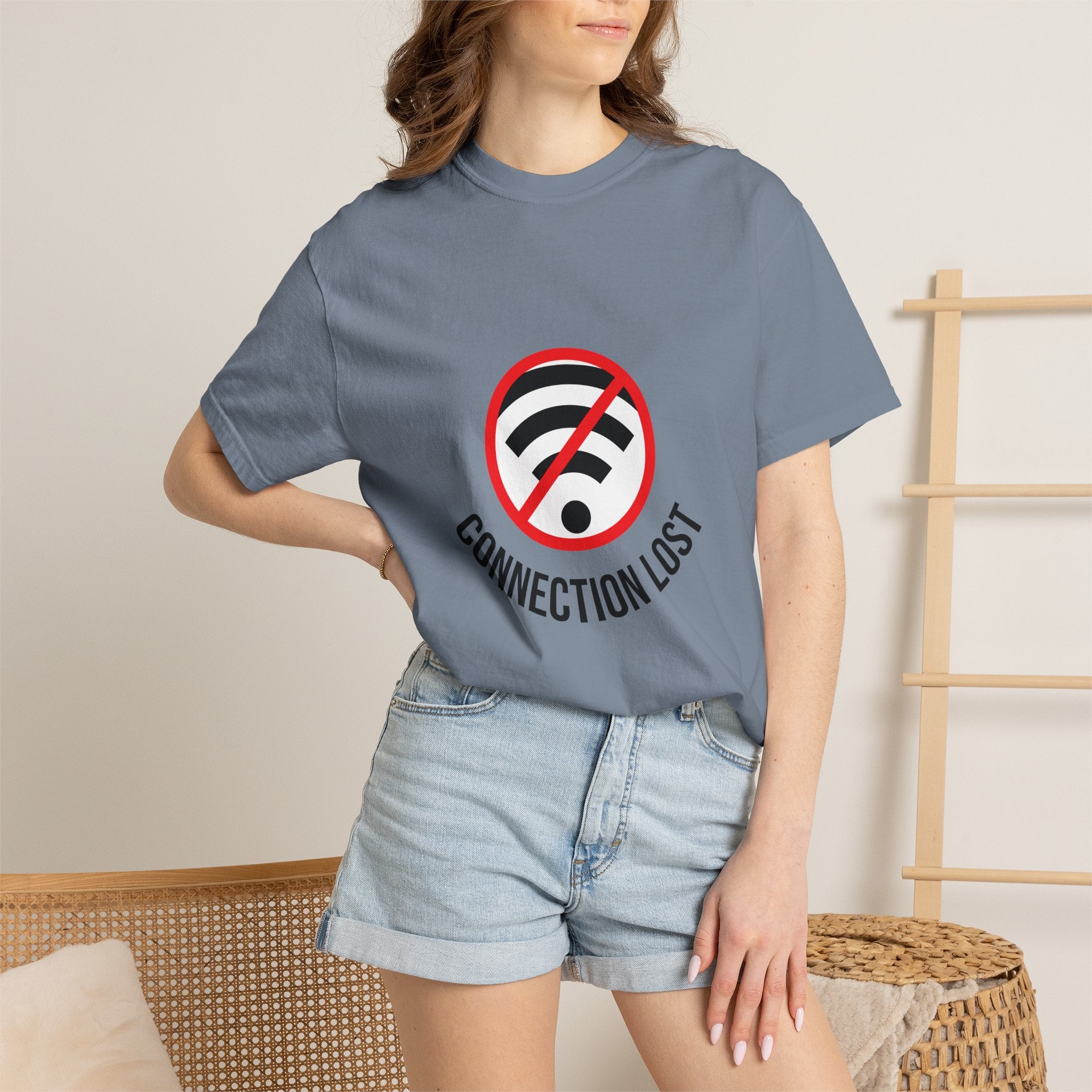 Connection Lost T-Shirt — Retro No WiFi Graphic Tee