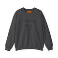 Crewneck Sweatshirt – "I'm not arguing. I'm explaining why I'm right." Minimal Face Graphic