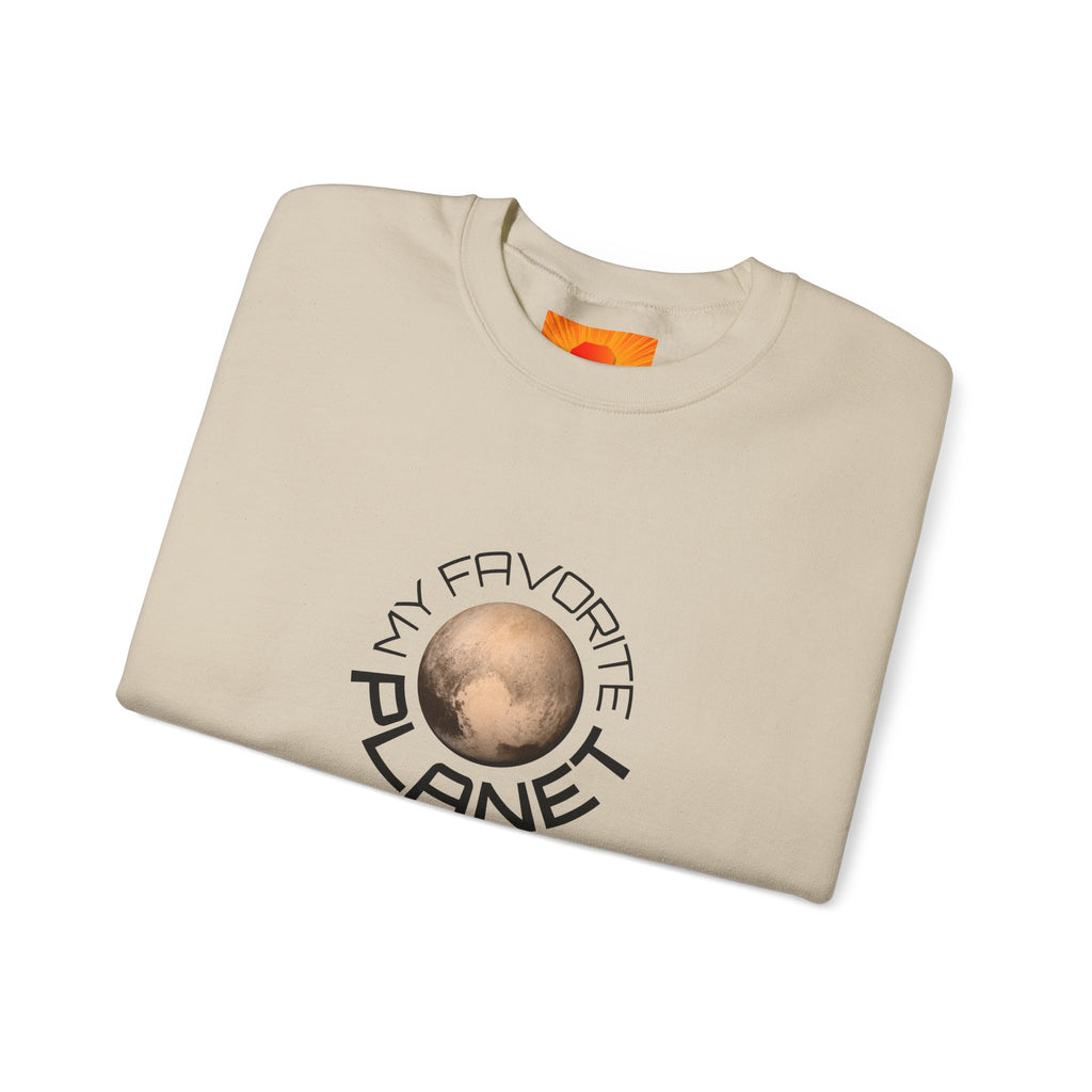 Planet Graphic Sweatshirt — "My Favorite Planet" Retro Space Crewneck