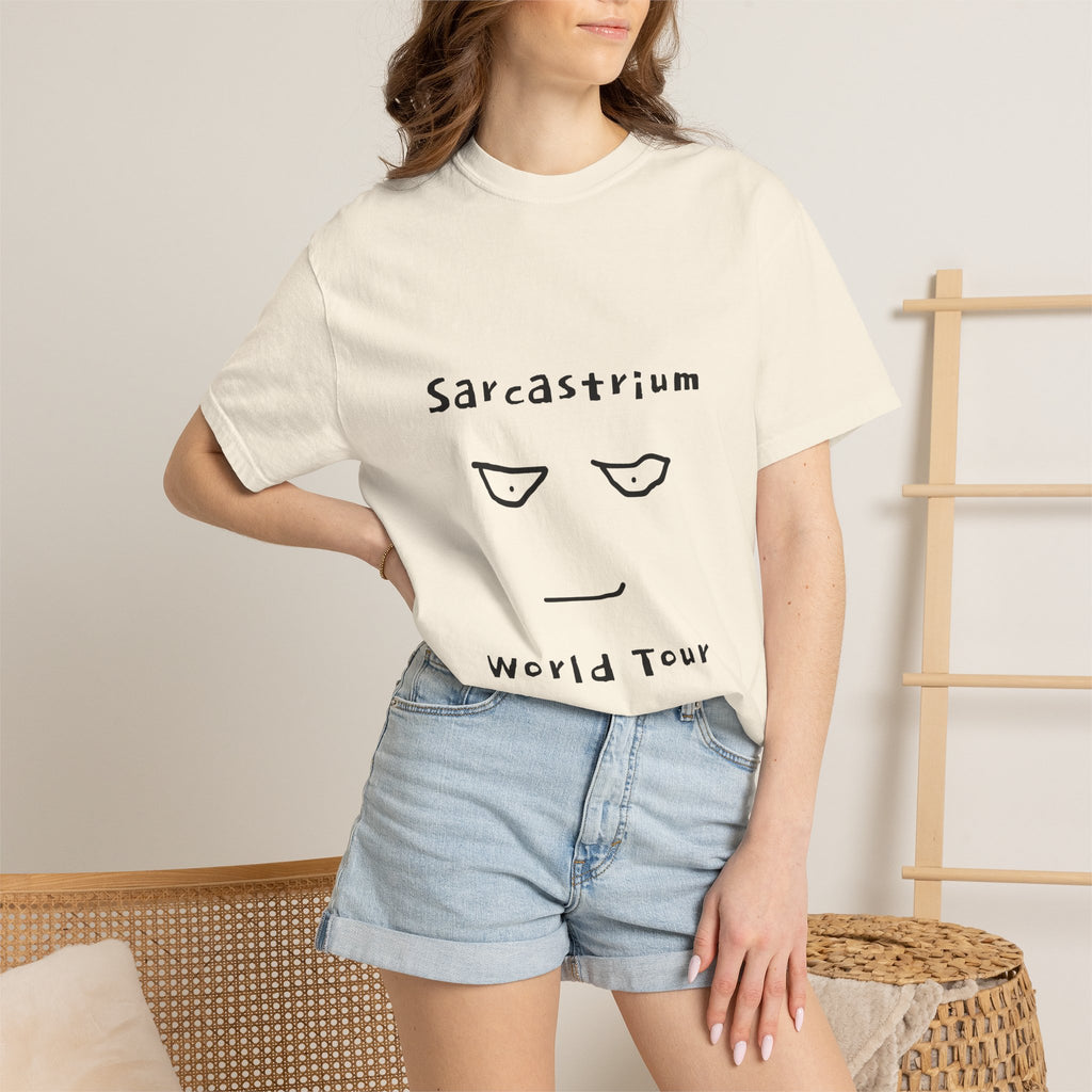 Sarcastrium World Tour T-Shirt — Funny Sarcastic Face Tee