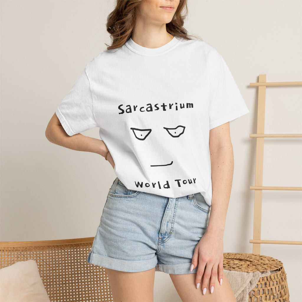 Sarcastrium World Tour T-Shirt — Funny Sarcastic Face Tee