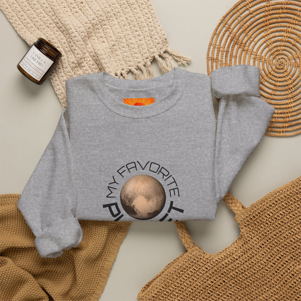 Planet Graphic Sweatshirt — "My Favorite Planet" Retro Space Crewneck