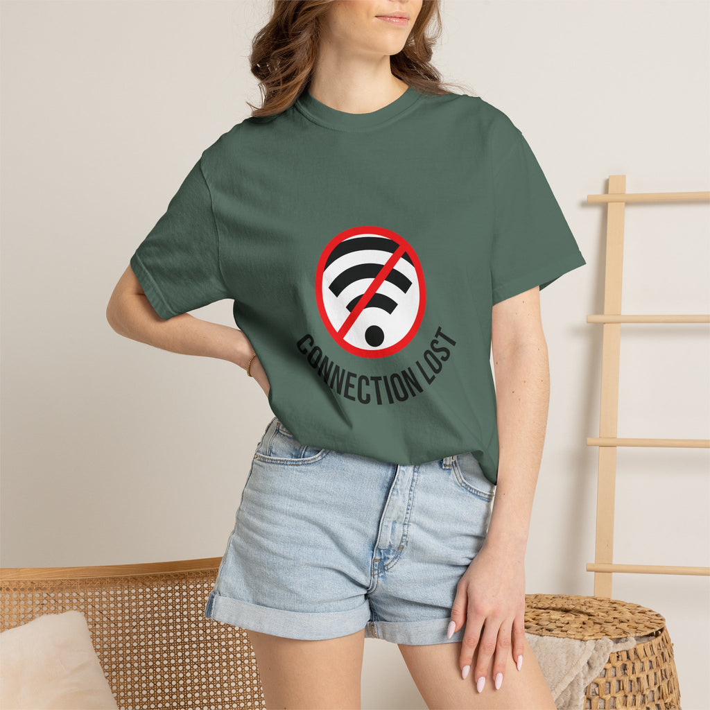 Connection Lost T-Shirt — Retro No WiFi Graphic Tee