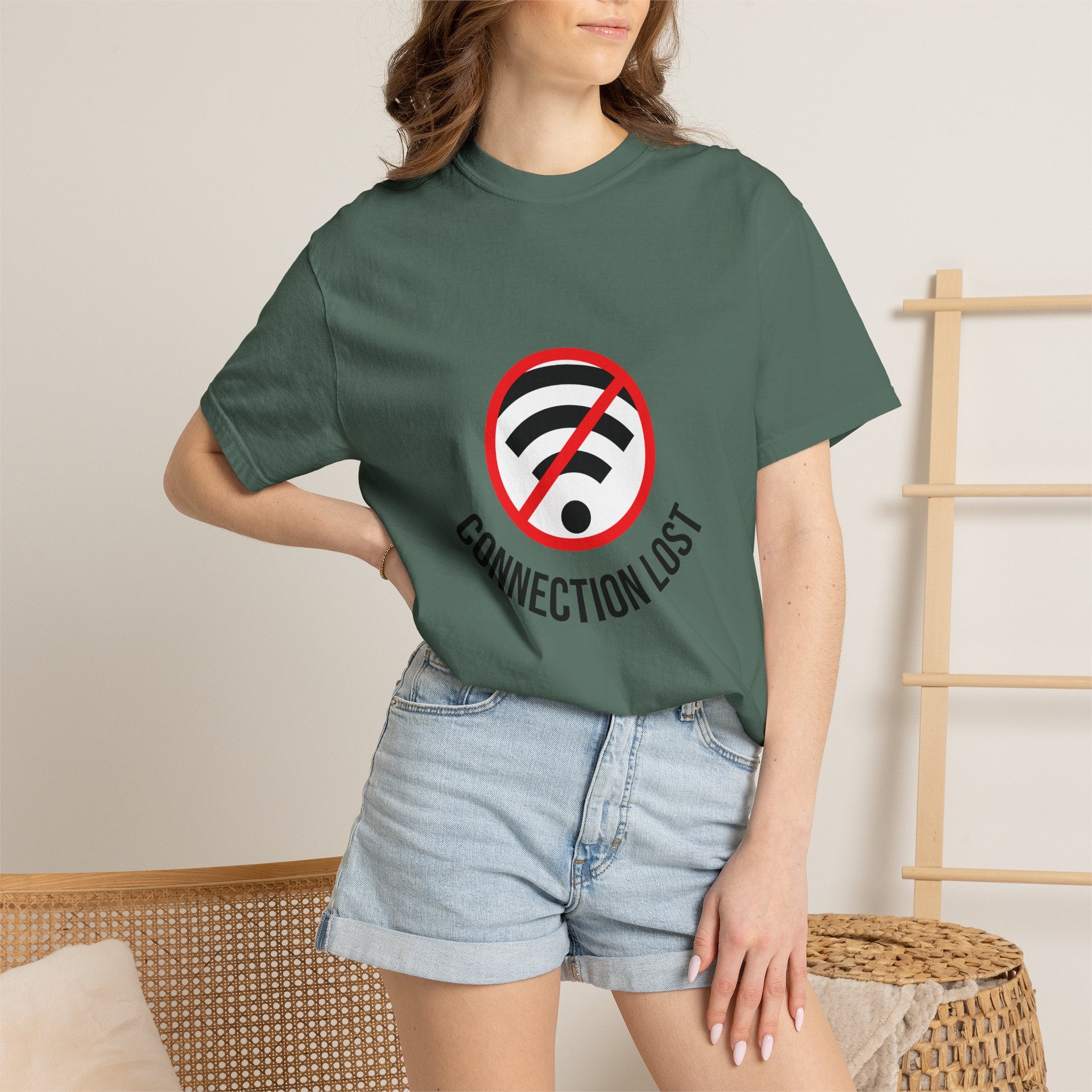 Connection Lost T-Shirt — Retro No WiFi Graphic Tee