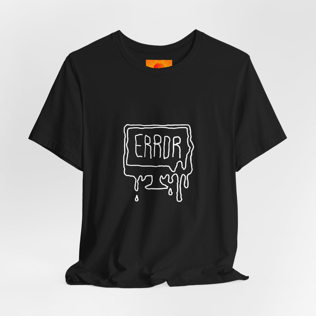 Error Drip Graphic Tee — Retro Melting "ERROR" Design