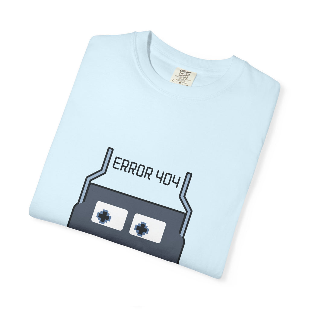 Error 404 Robot T-Shirt — Retro Tech Graphic Tee