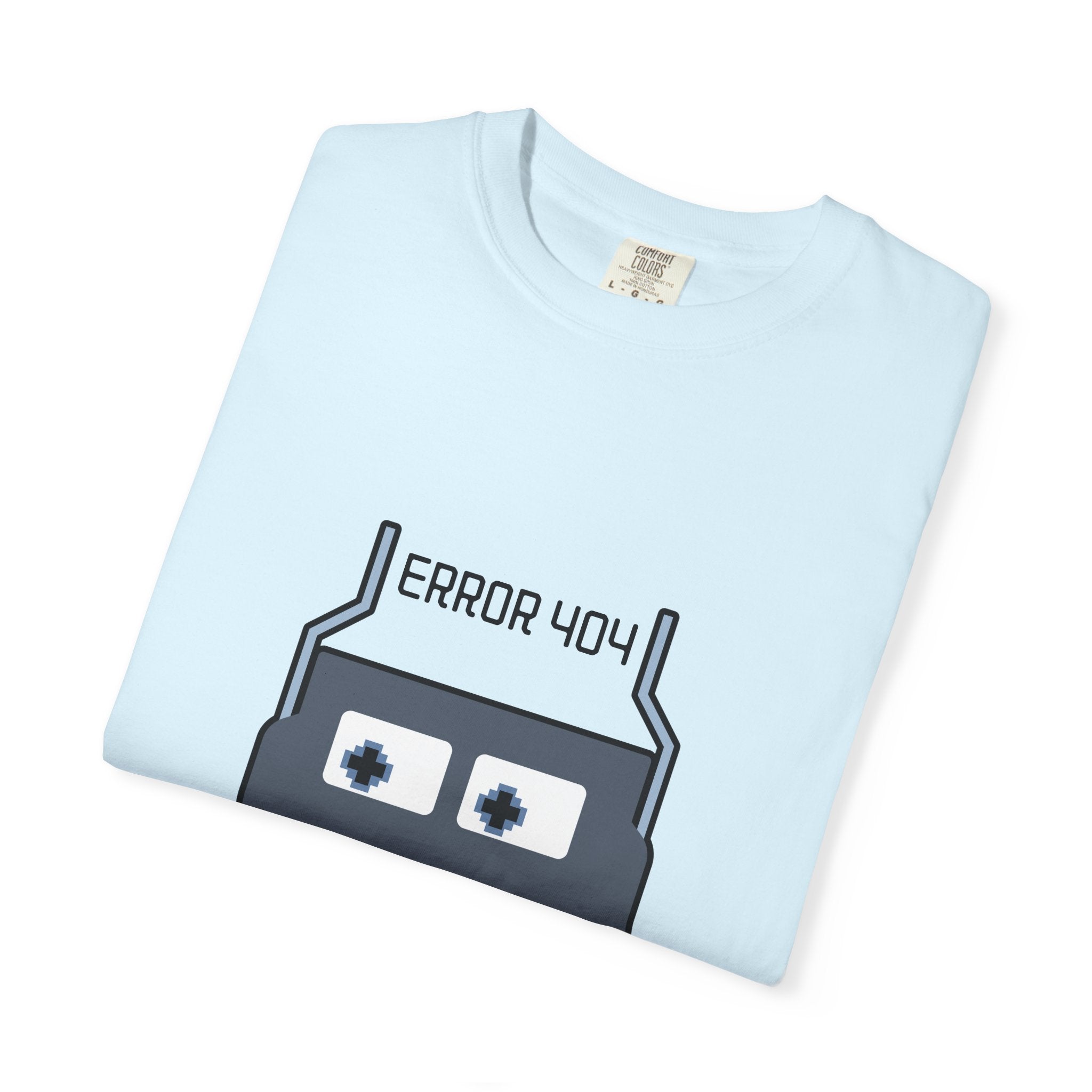 Error 404 Robot T-Shirt — Retro Tech Graphic Tee