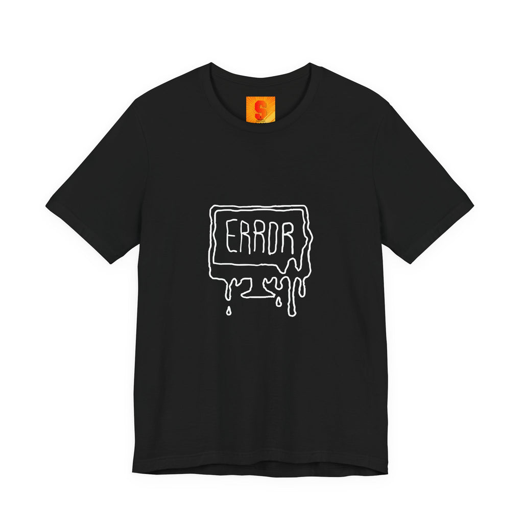 Error Drip Graphic Tee — Retro Melting "ERROR" Design