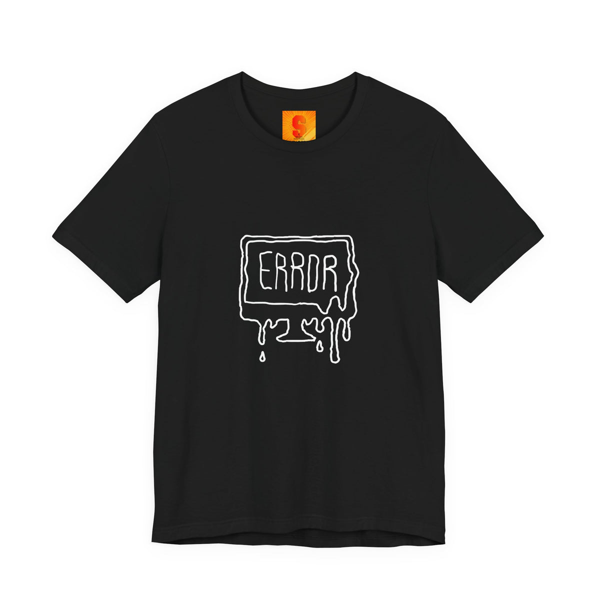 Error Drip Graphic Tee — Retro Melting "ERROR" Design