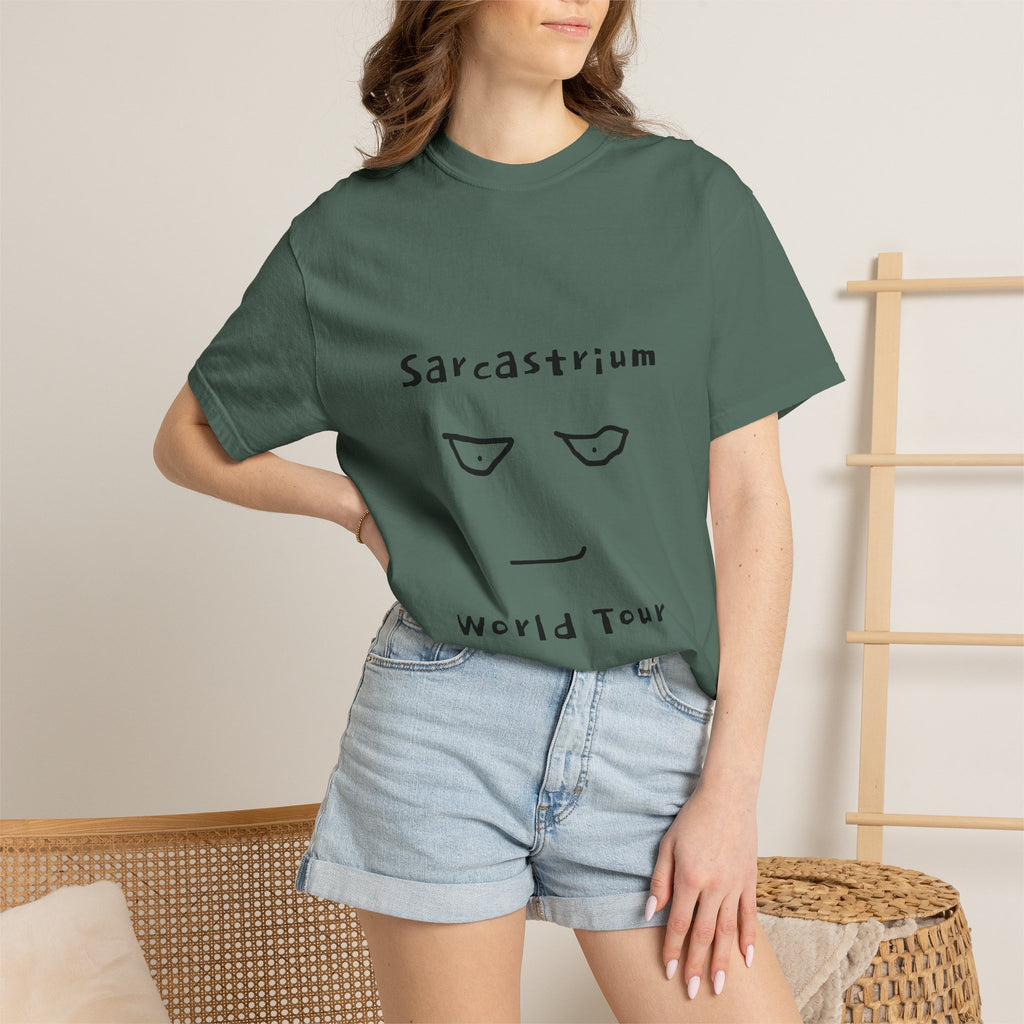 Sarcastrium World Tour T-Shirt — Funny Sarcastic Face Tee