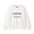 Crewneck Sweatshirt - 'Why Don't Mountains Ever Get Cold? They Wear Snowcaps.' Funny Winter Ski Pullover
