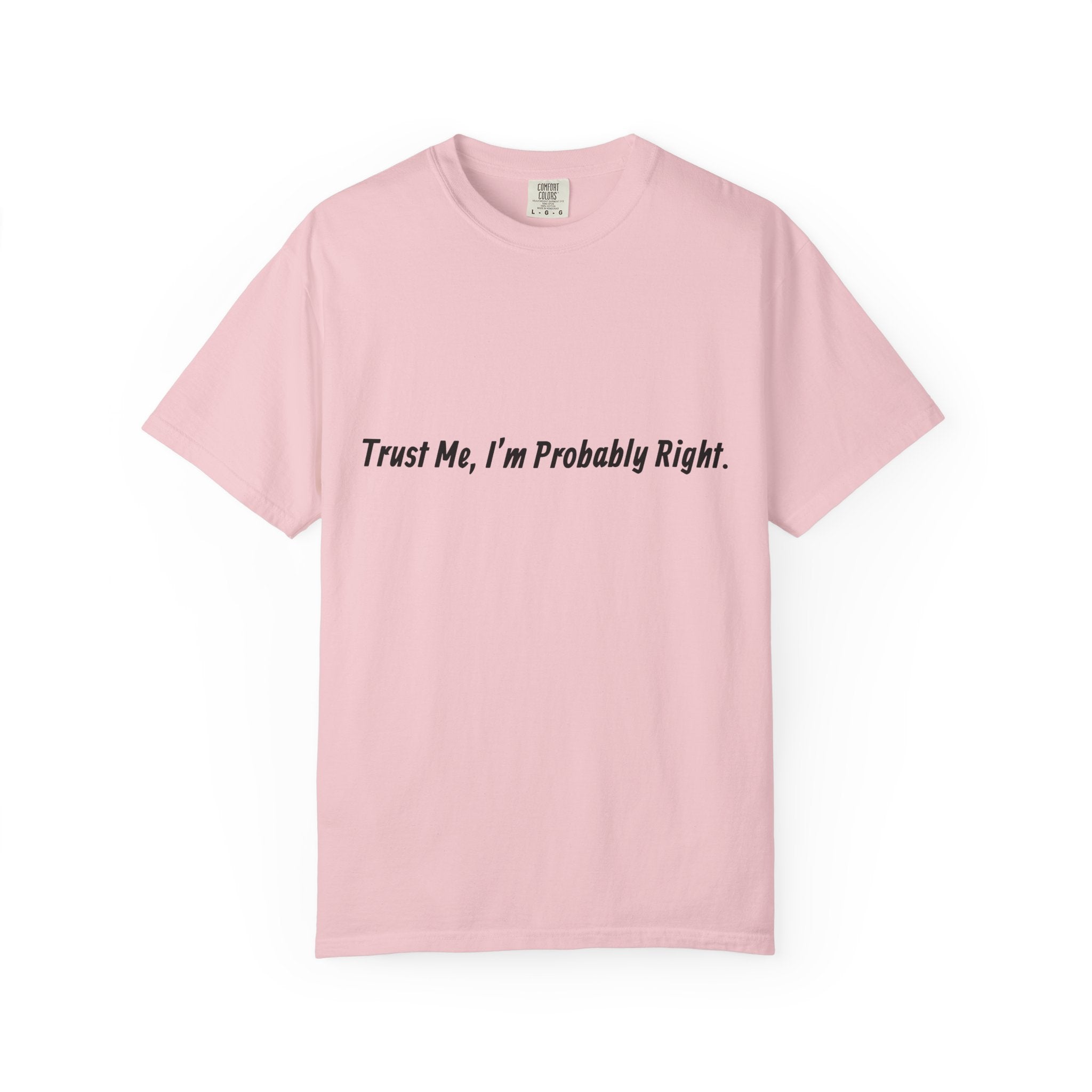 Trust Me I'm Probably Right T-Shirt — Funny Sarcastic Graphic Tee
