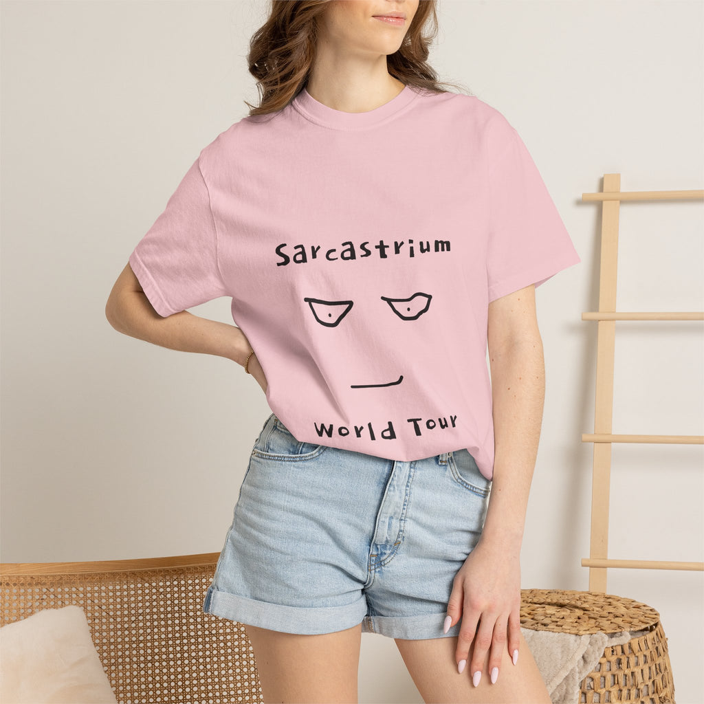 Sarcastrium World Tour T-Shirt — Funny Sarcastic Face Tee