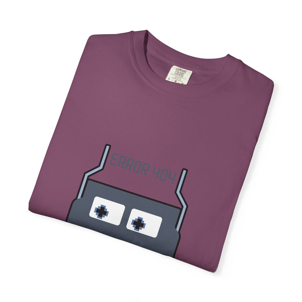 Error 404 Robot T-Shirt — Retro Tech Graphic Tee