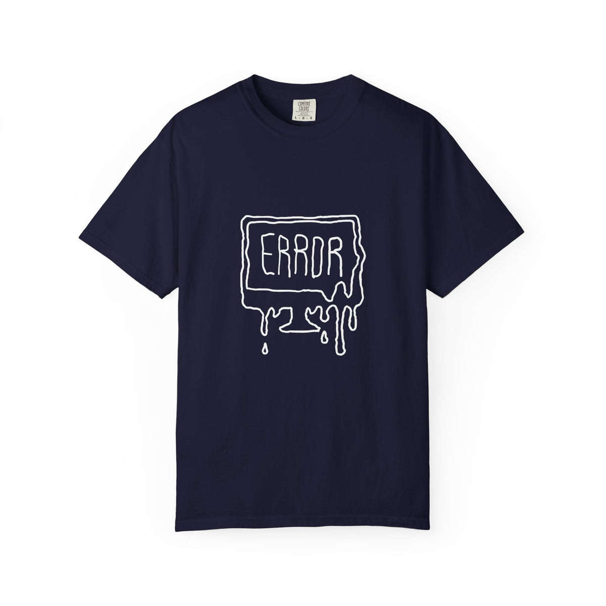 Error Drip T-Shirt — Minimal Meltdown Graphic Tee