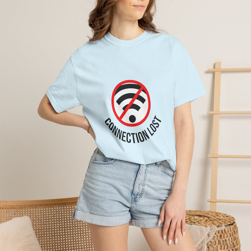 Connection Lost T-Shirt — Retro No WiFi Graphic Tee