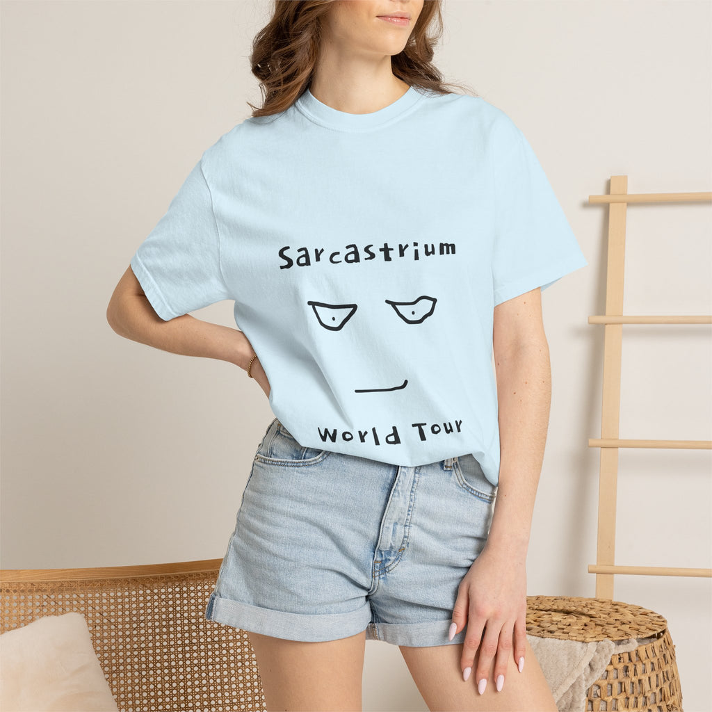 Sarcastrium World Tour T-Shirt — Funny Sarcastic Face Tee