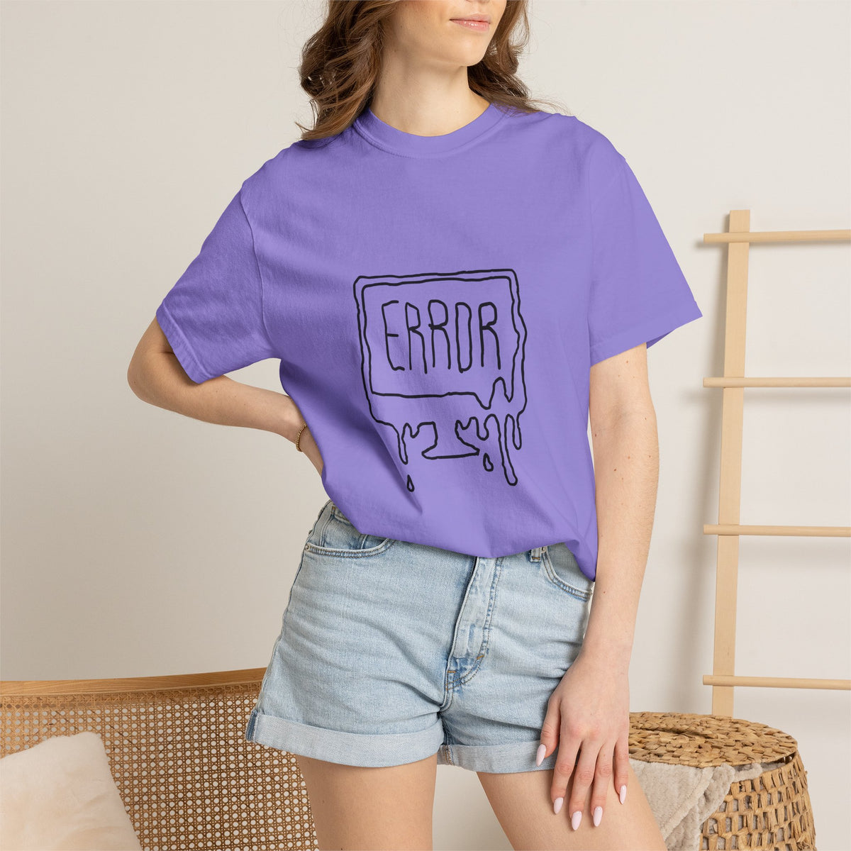 Error Drip T-Shirt — Minimal Meltdown Graphic Tee