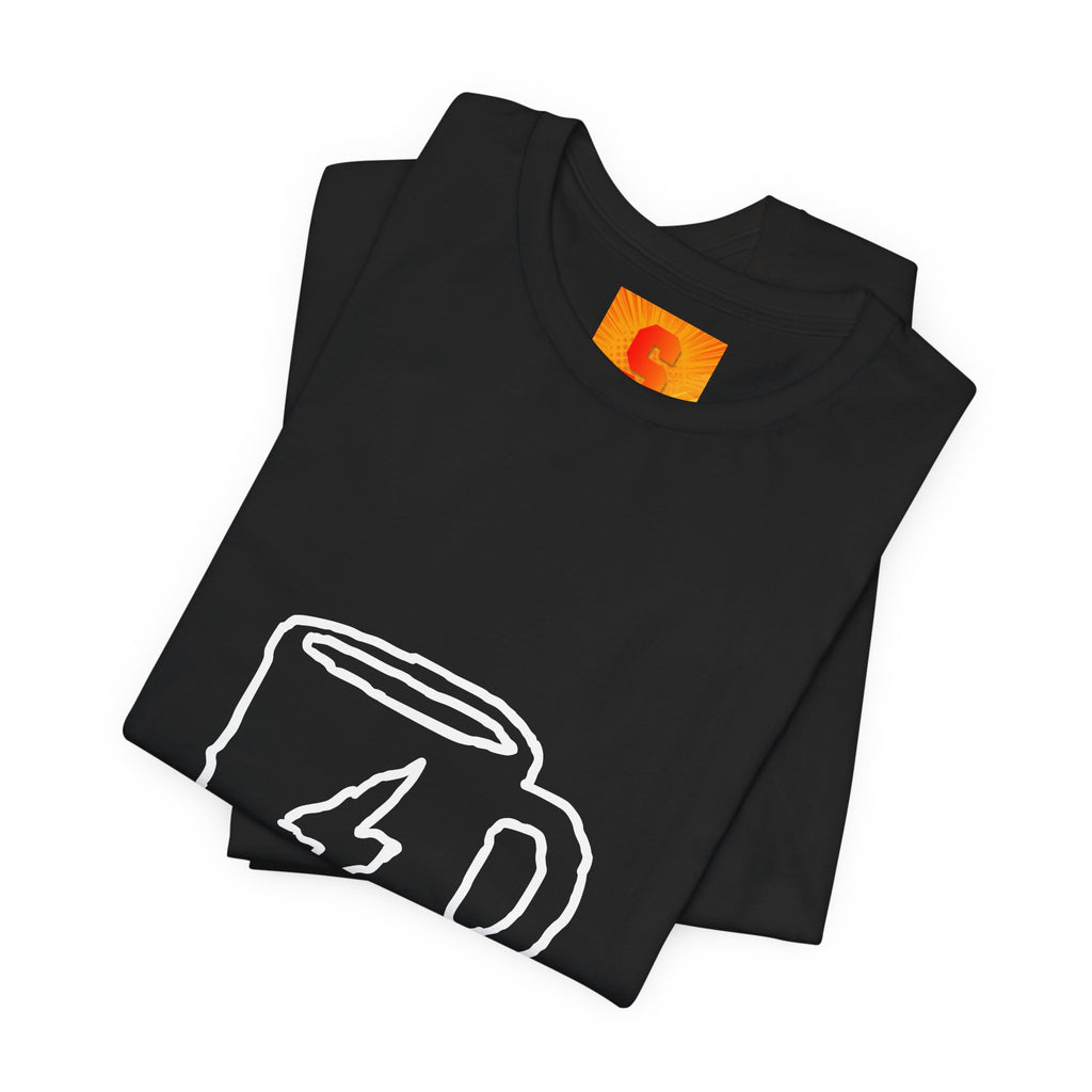 Coffee Bolt T‑Shirt — Minimal Hand‑Drawn Mug Graphic Tee