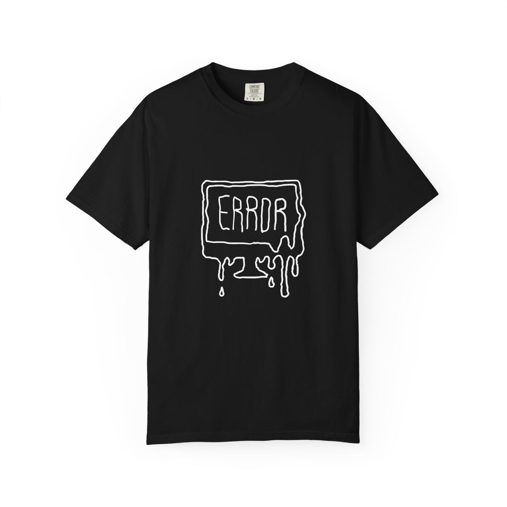 Error Drip T-Shirt — Minimal Meltdown Graphic Tee