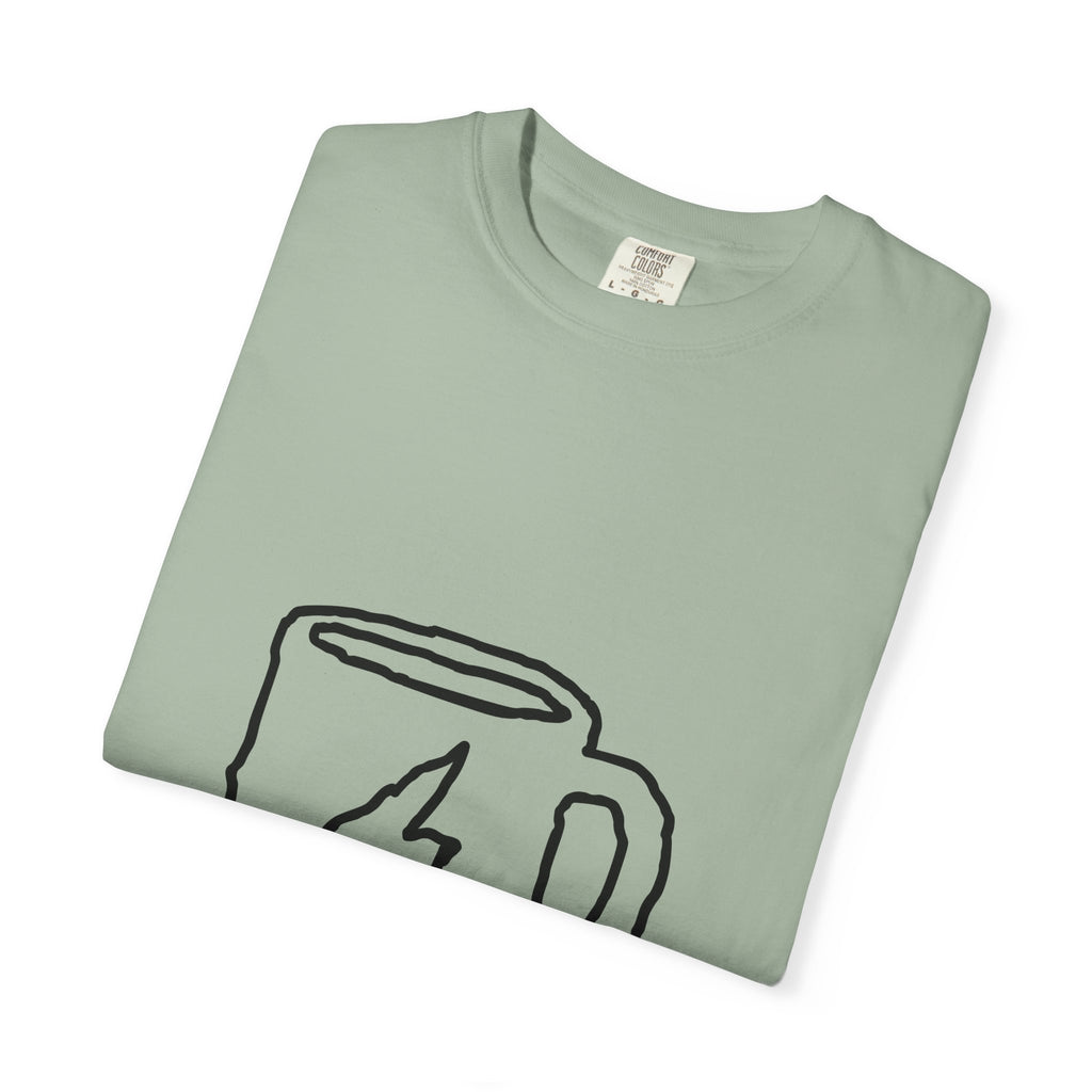 Coffee Bolt T-Shirt — Minimal Hand-Drawn Mug Graphic