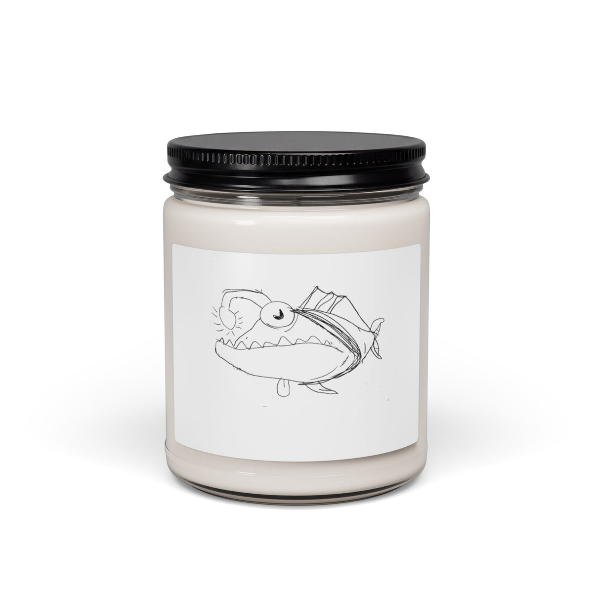 Soy Candle — Angler Fish Sketch Scented Candle, 9oz