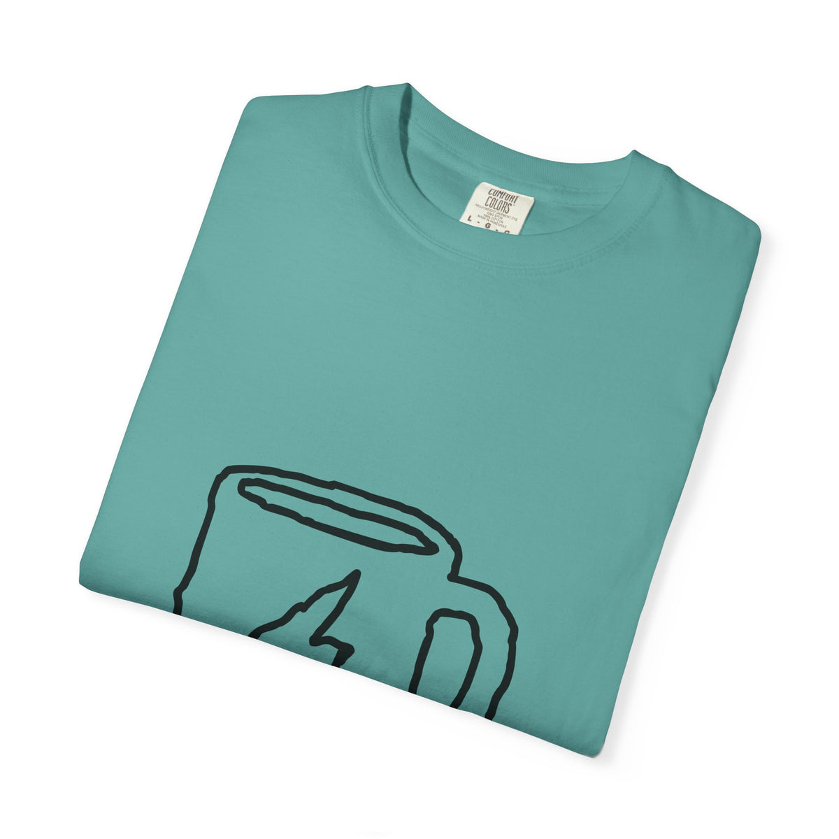 Coffee Bolt T-Shirt — Minimal Hand-Drawn Mug Graphic