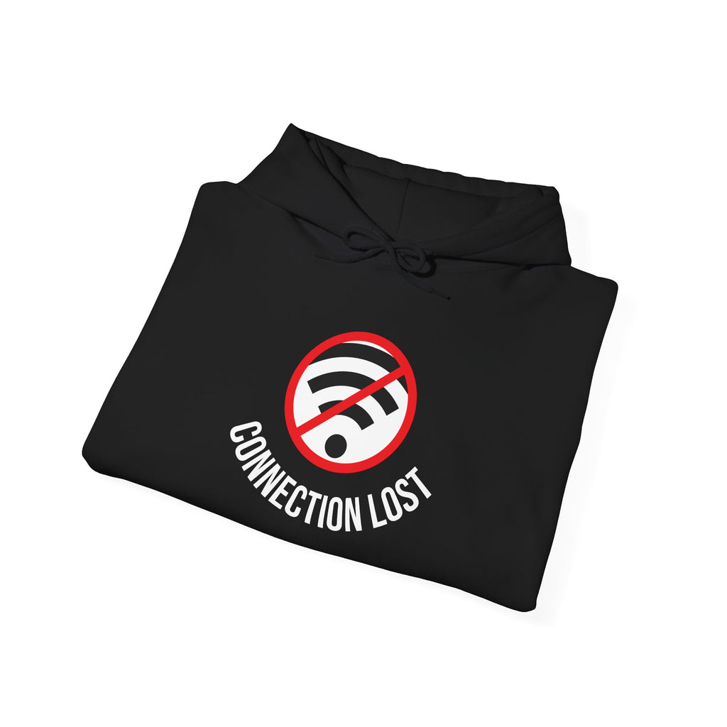 Connection Lost Hoodie — Funny No WiFi Graphic Sweatshirt